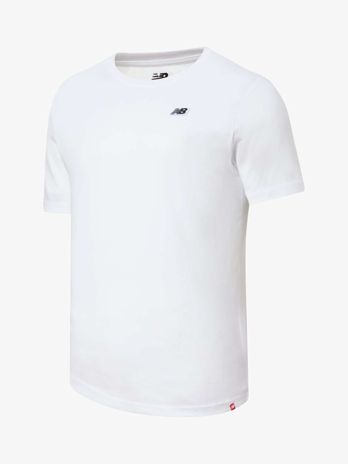 

Мужская футболка с маленьким логотипом New Balance, белая, Белый