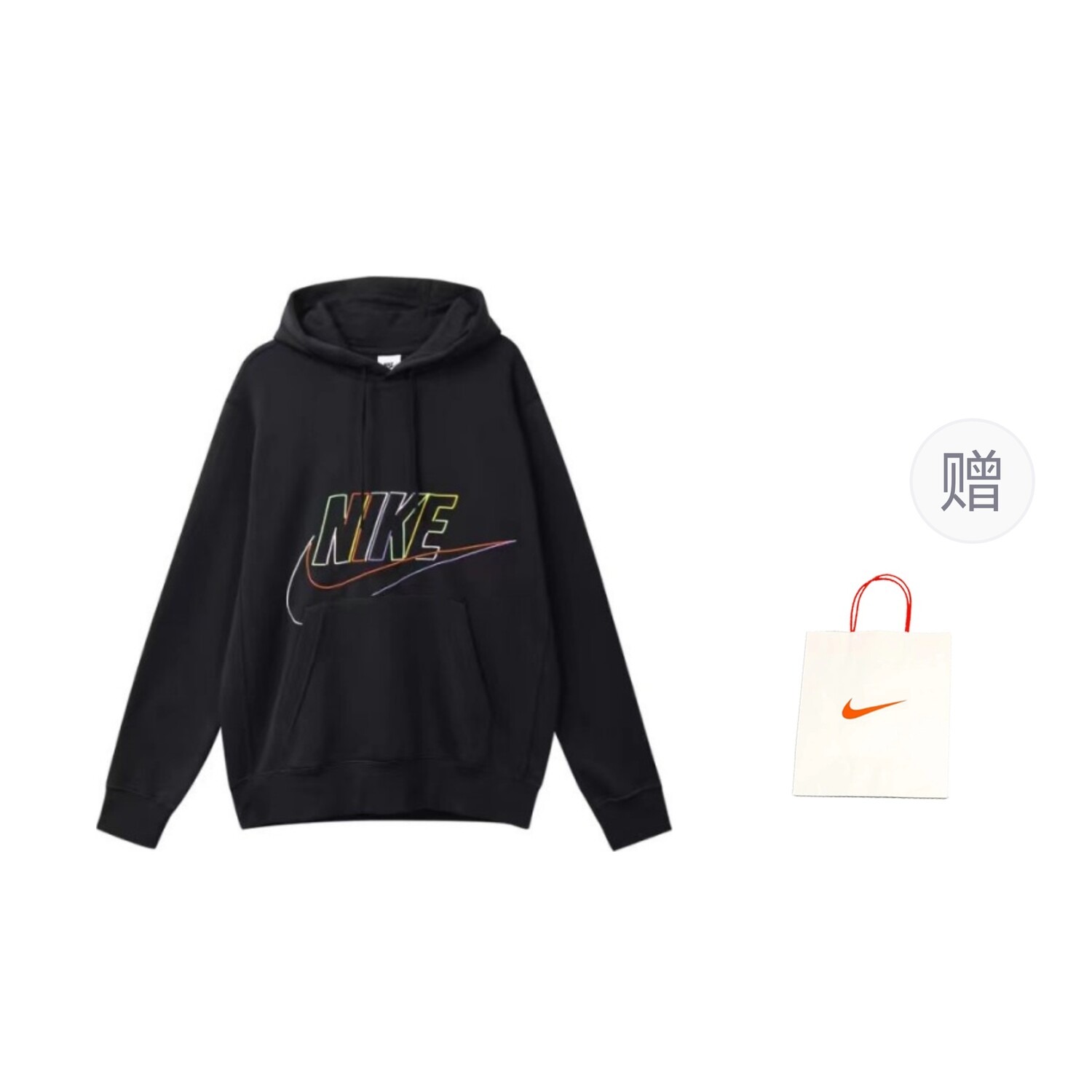 

Толстовка мужская черная Nike, черный