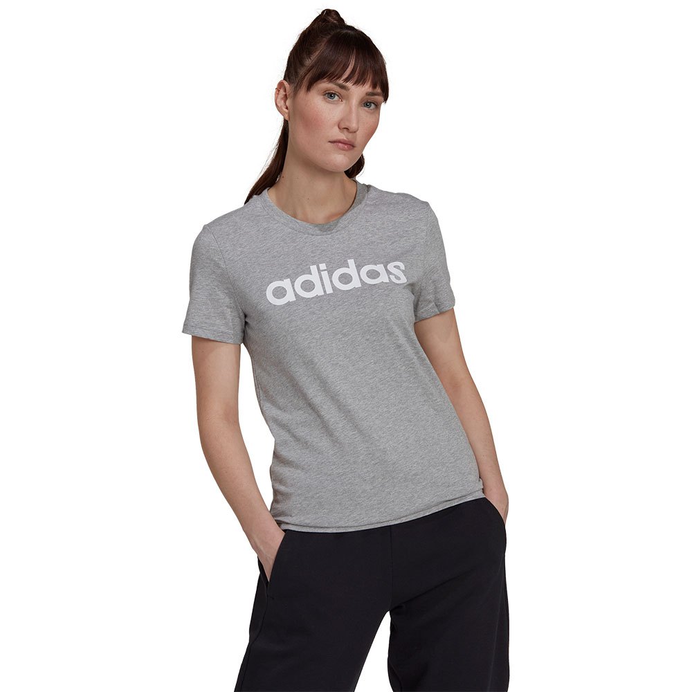 

Футболка с коротким рукавом adidas Loungewear Essentials Slim Logo, серый