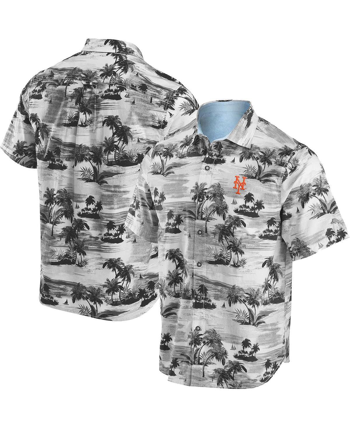 Мужская черная рубашка на пуговицах New York Mets Tropical Horizons Tommy Bahama