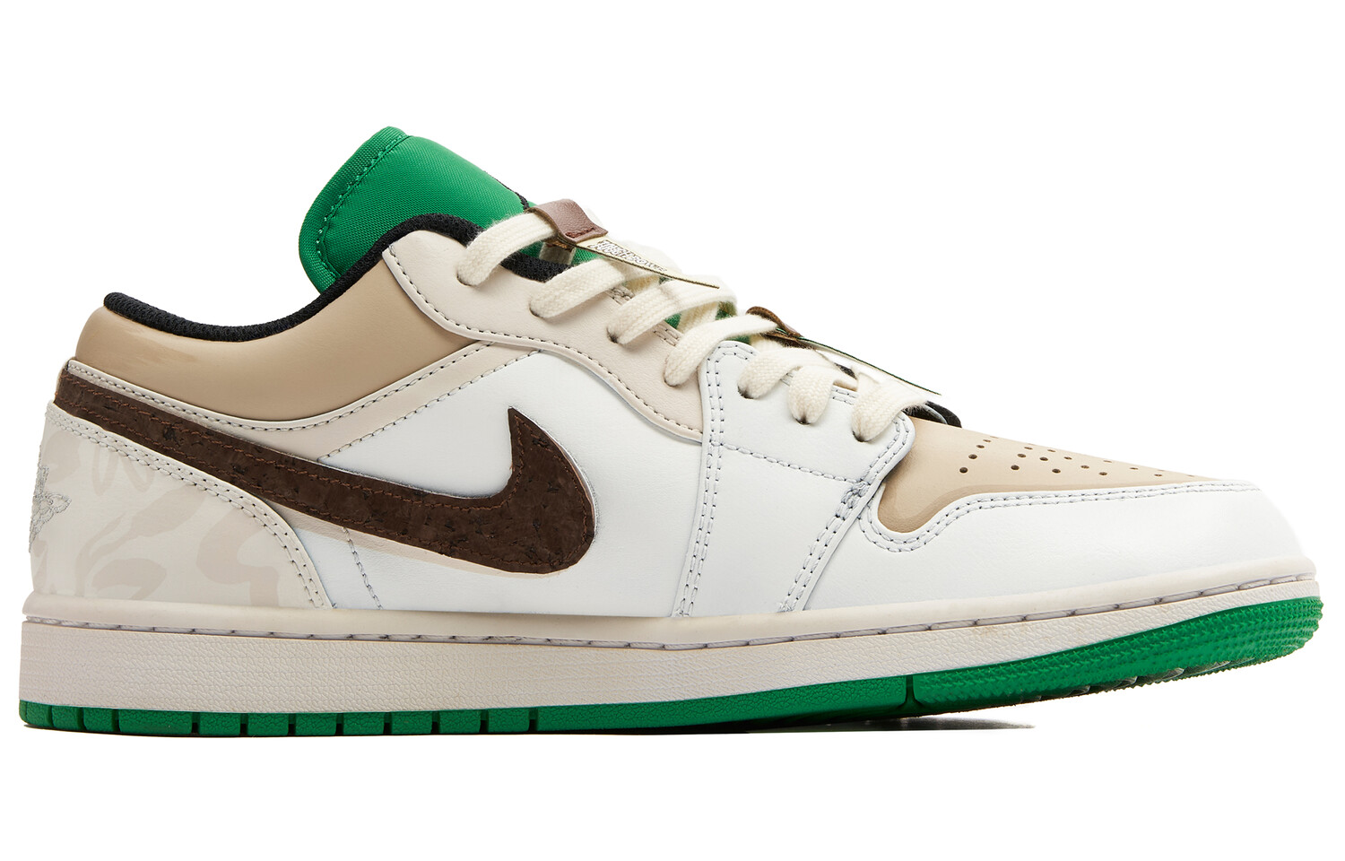 

Jordan Air Jordan 1 винтажные баскетбольные кроссовки мужские, Sanddrift/White/Rough Green/Hemp