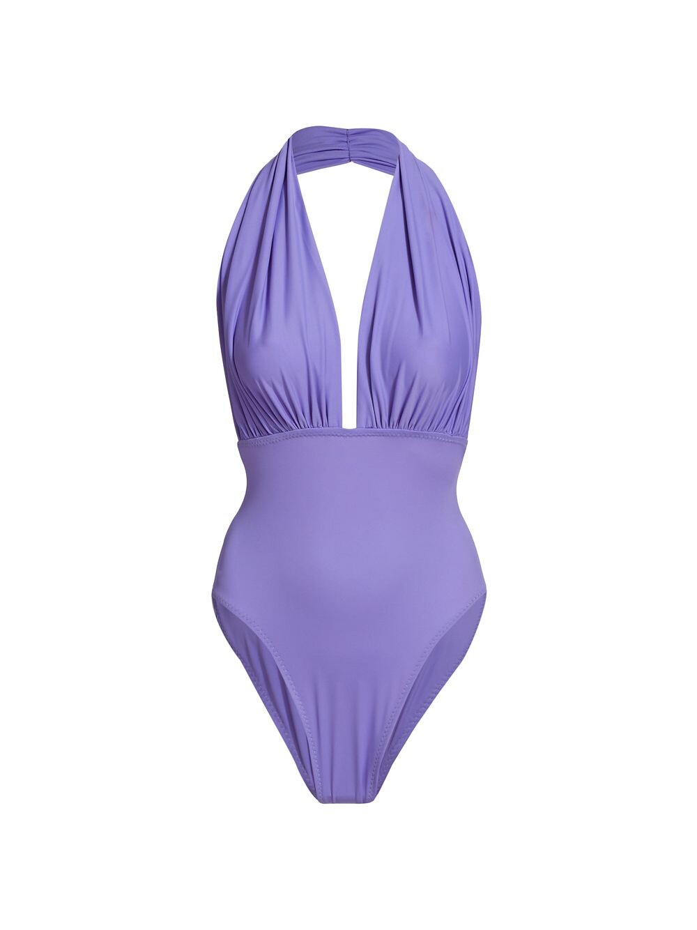 

Слитный купальник Mio Halter Norma Kamali, сиреневый, Фиолетовый