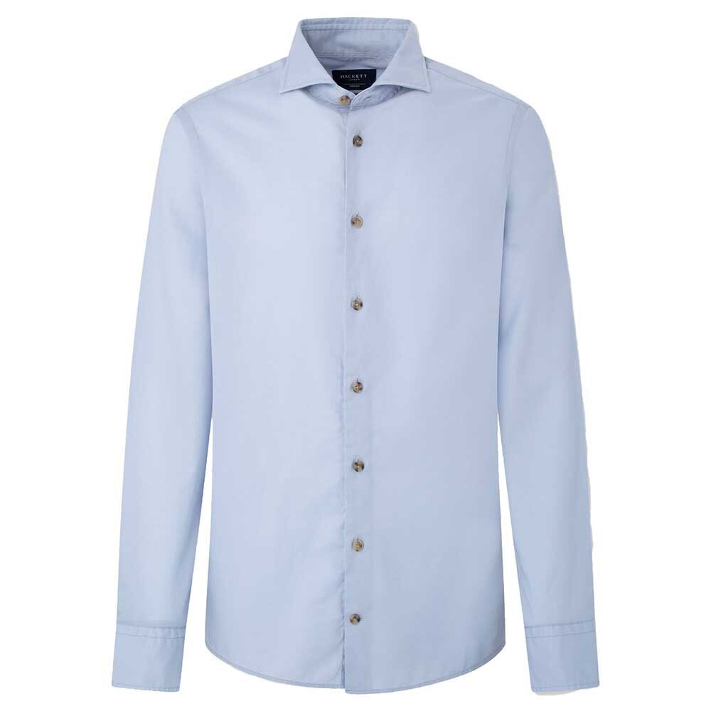 

Рубашка Hackett Piece Dyed Soft Twill, синий