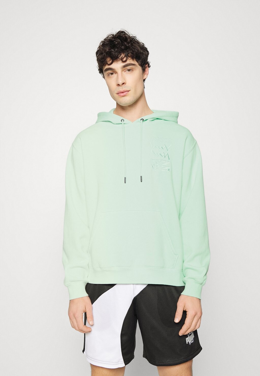 

Толстовка с капюшоном Puma, бирюзовый