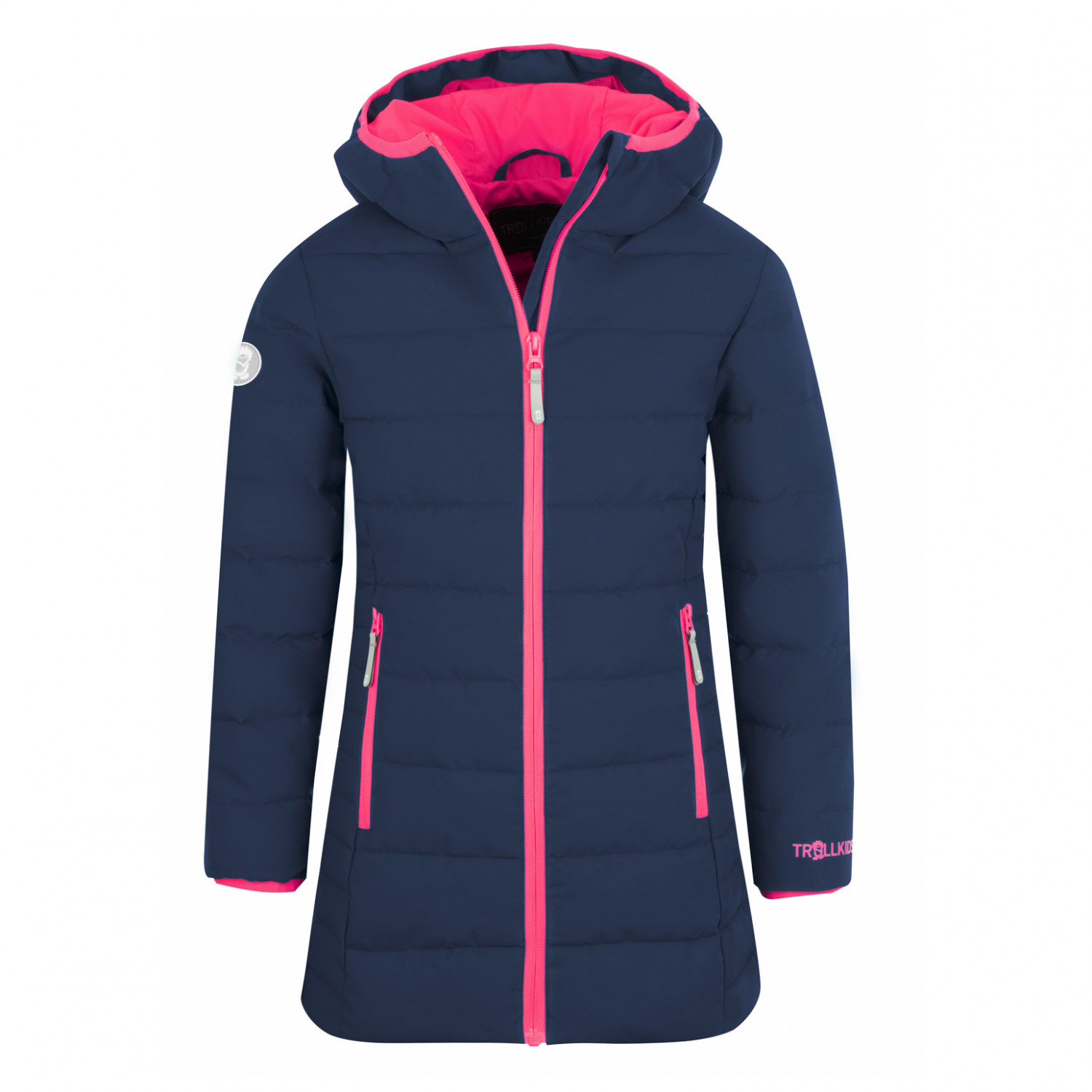 Пальто Trollkids Girl's Stavanger Coat, цвет Navy/Pink