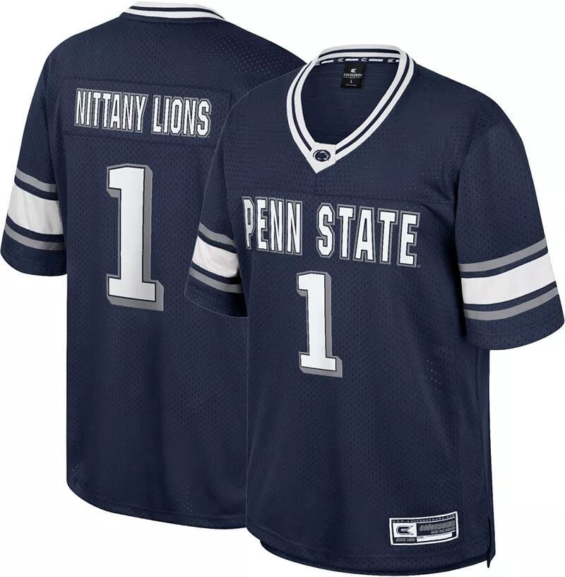 

Colosseum Молодёжная футбольная майка Penn State Nittany Lions Blue No Fate