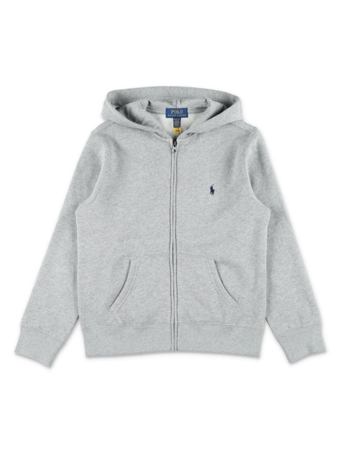 

Ralph Lauren Kids хлопковая толстовка с капюшоном на молнии, серый