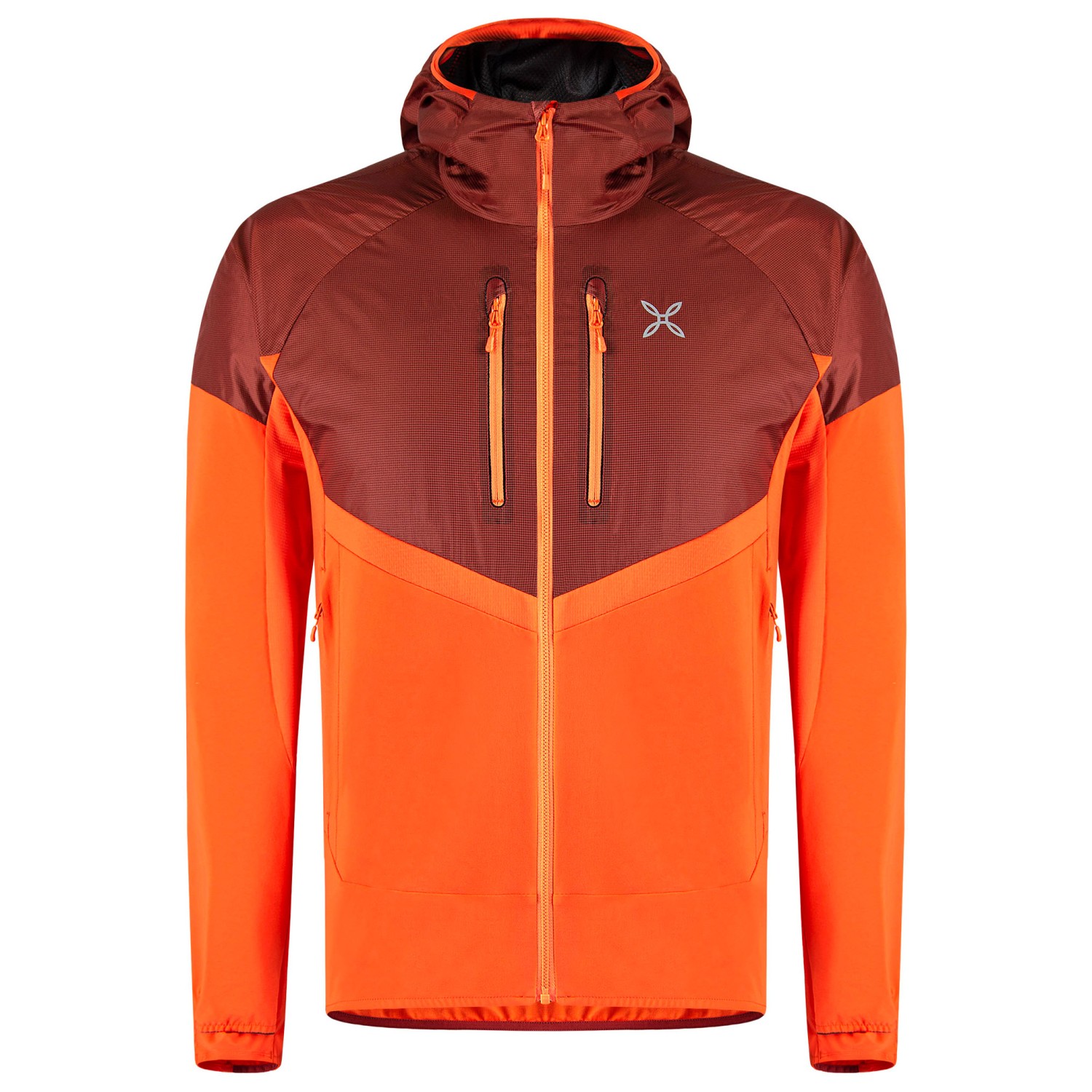 Куртка из синтетического волокна Montura Spitze Hybrid, цвет Arancio Brillante/Tobacco
