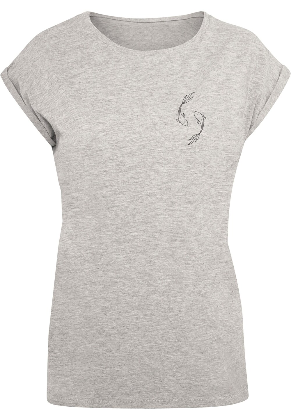 Рубашка Merchcode Spring - Yin & Jang Fish, серый