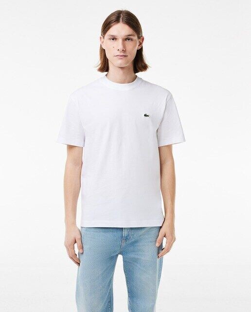

Футболка классического кроя из хлопкового джерси Lacoste, белый