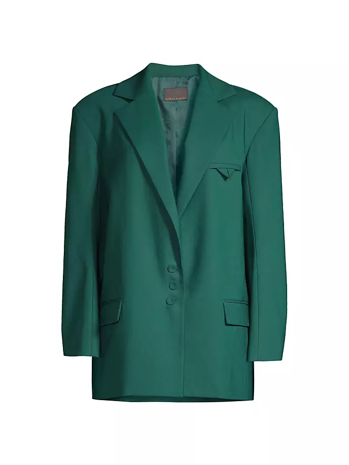 цена Шерстяной пиджак оверсайз Simpatico Ginger & Smart, цвет emerald