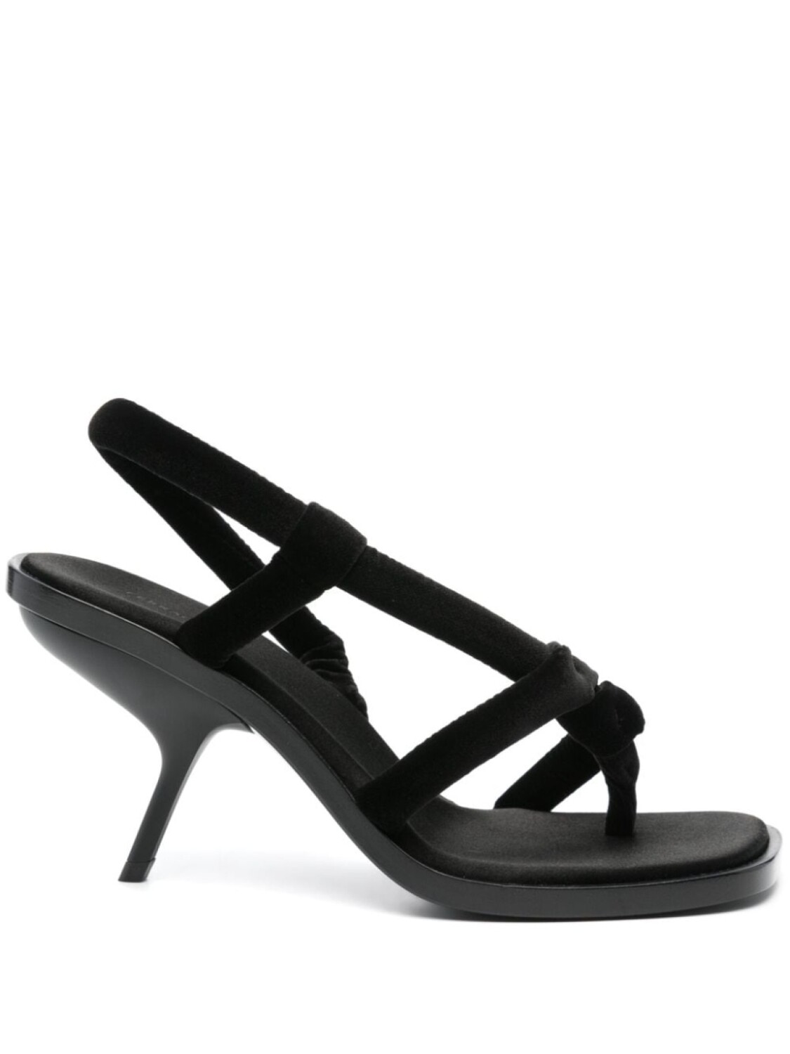 

Ferragamo бархатные босоножки, черный