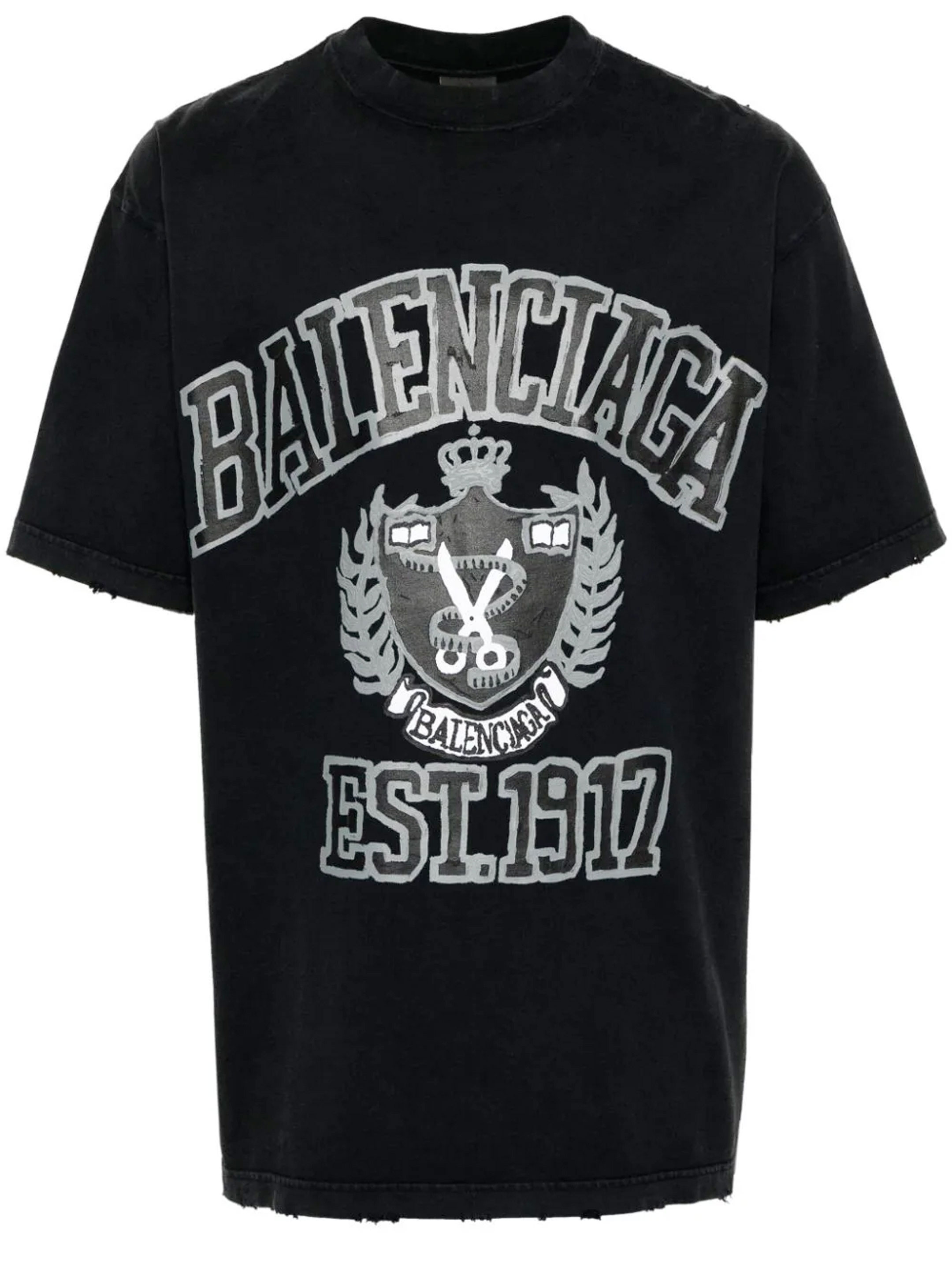 цена Футболка Balenciaga Balenciaga Est.1917, черный