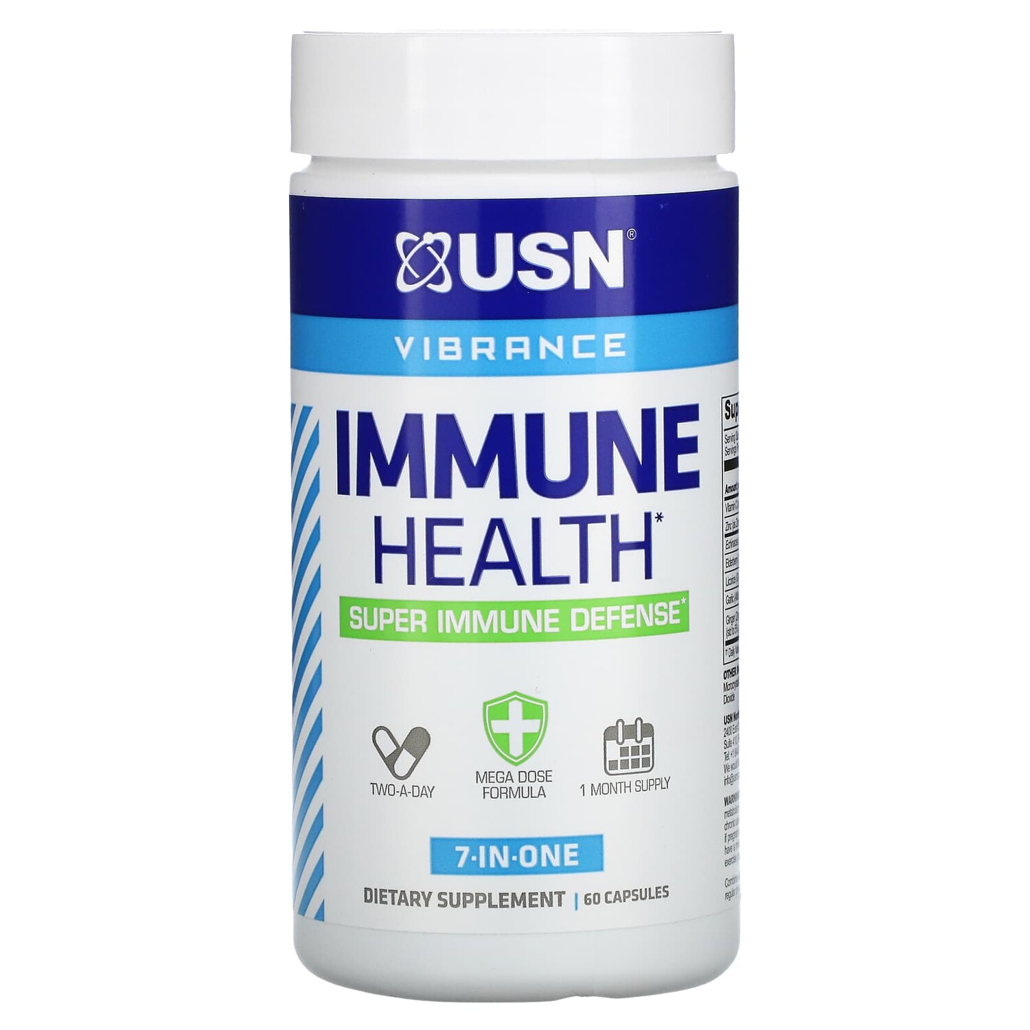 

Immune Health, сверхсильная иммунная защита, 60 капсул, USN