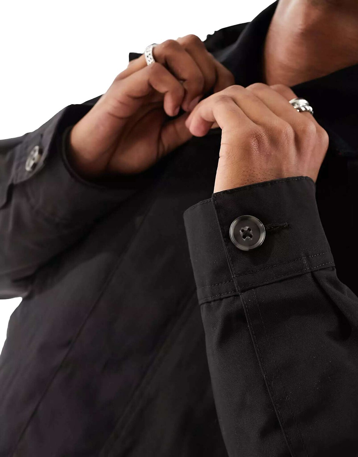 

Черное пальто Carhartt WIP bryce mac, Черный