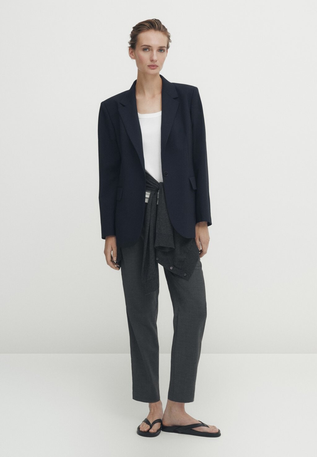 

Блейзер Massimo Dutti, темно-синий