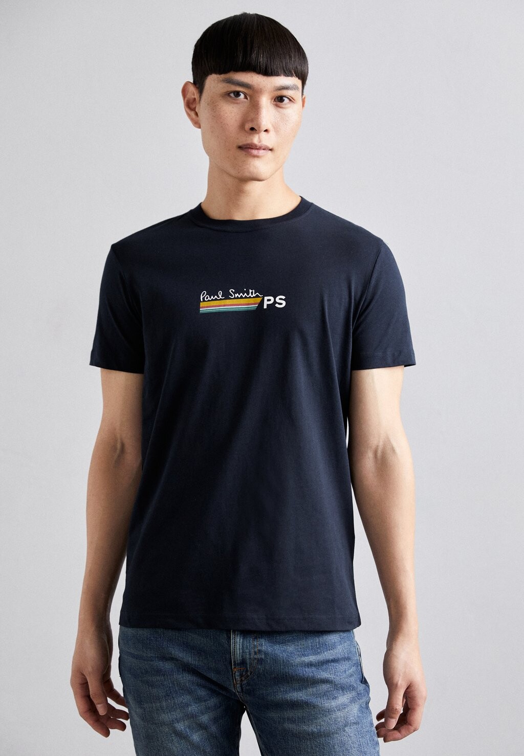 

Футболка с принтом MENS STRIPE PS Paul Smith, синий