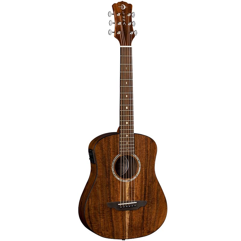 Акустическая гитара Luna SAF KOA SUPREME Safari Solid Koa Solid Top A/E w/Gigbag