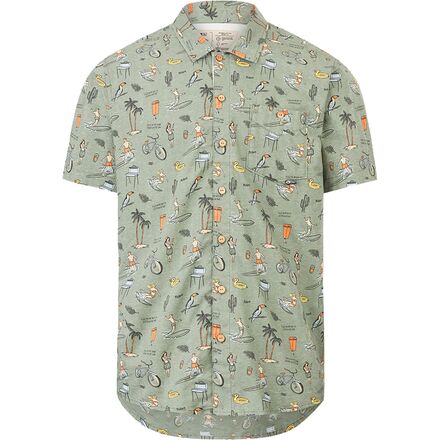 Рубашка с коротким рукавом Mataikona мужская Picture Organic, цвет Print цена и фото
