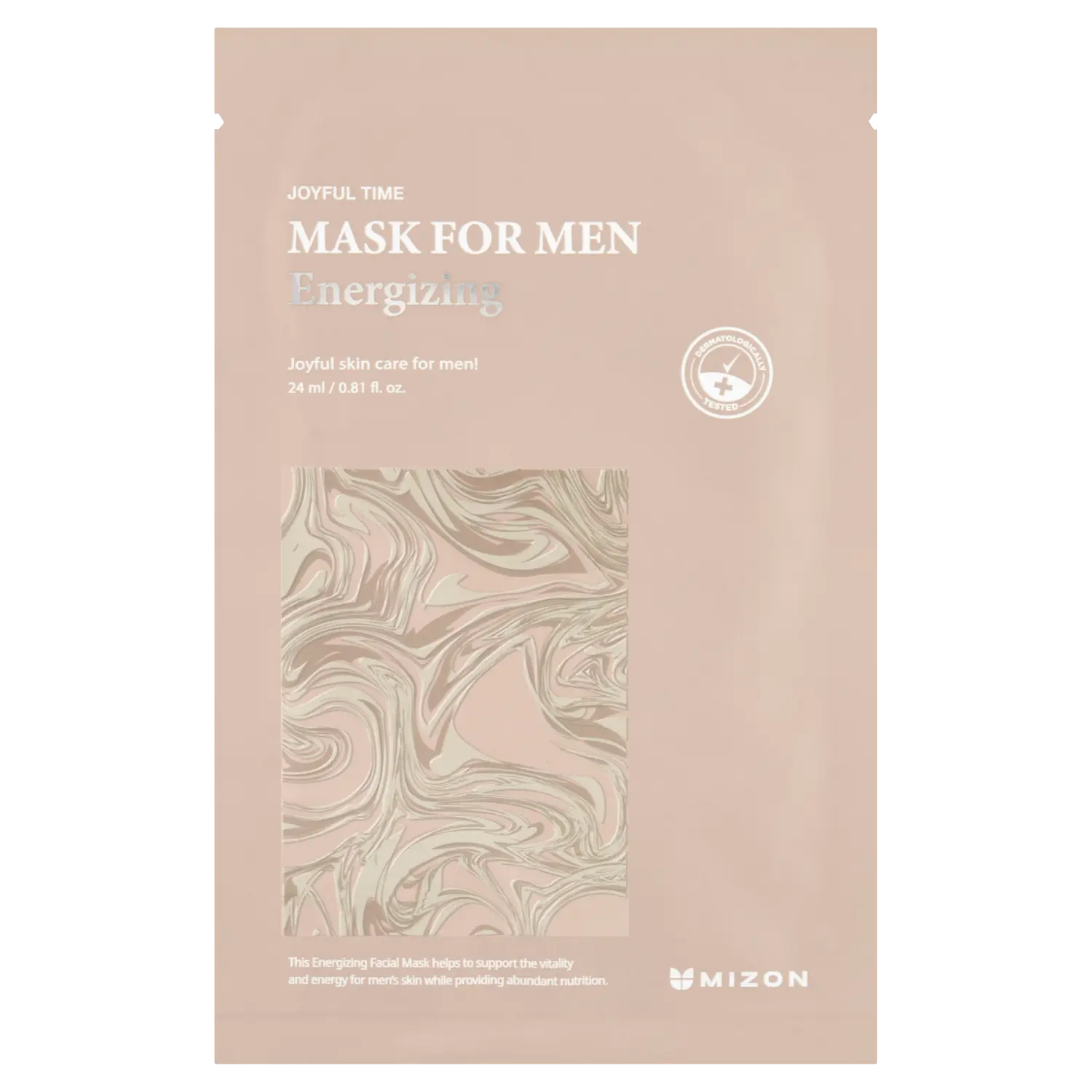 

Бодрящая тканевая маска для мужчин Mizon For Men, 24 мл