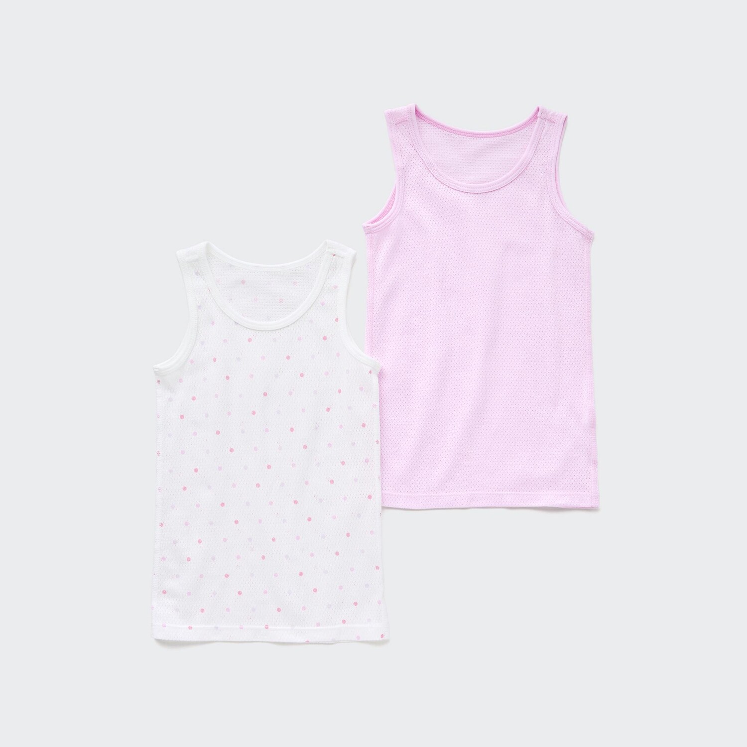 

Майка UNIQLO из хлопка комплект из 2 шт, светло-фиолетовый
