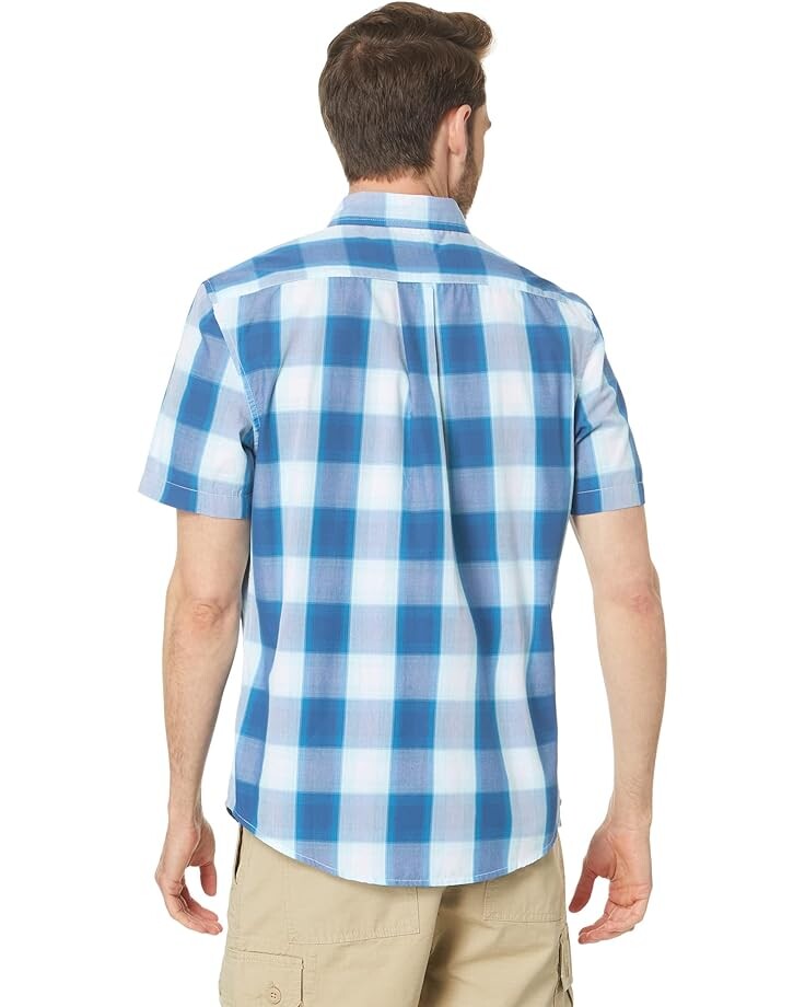 

Рубашка U.S. POLO ASSN. Short Sleeve CVC Large Plaid Woven Shirt, цвет Blue Raft