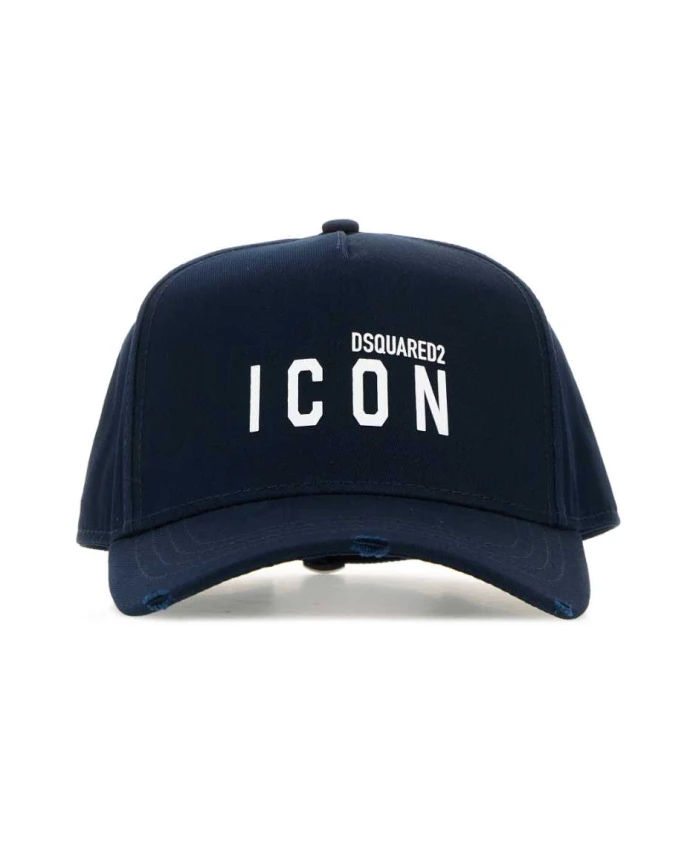 

Бейсболка Mini Icon из хлопкового хлопка Midnight Dsquared2, синий