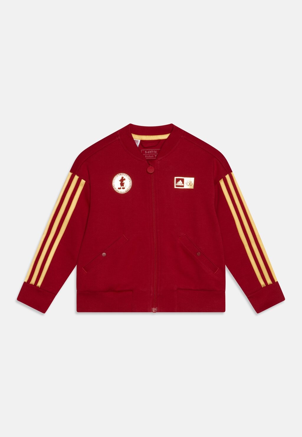 

Толстовка на молнии Unisex Adidas, цвет active maroon/gold