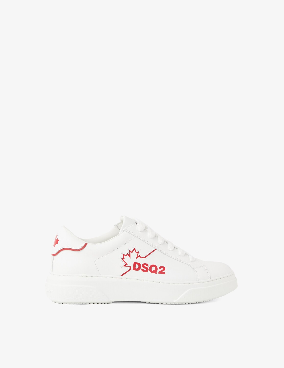 

Кожаные кроссовки с бампером Dsquared2, белый