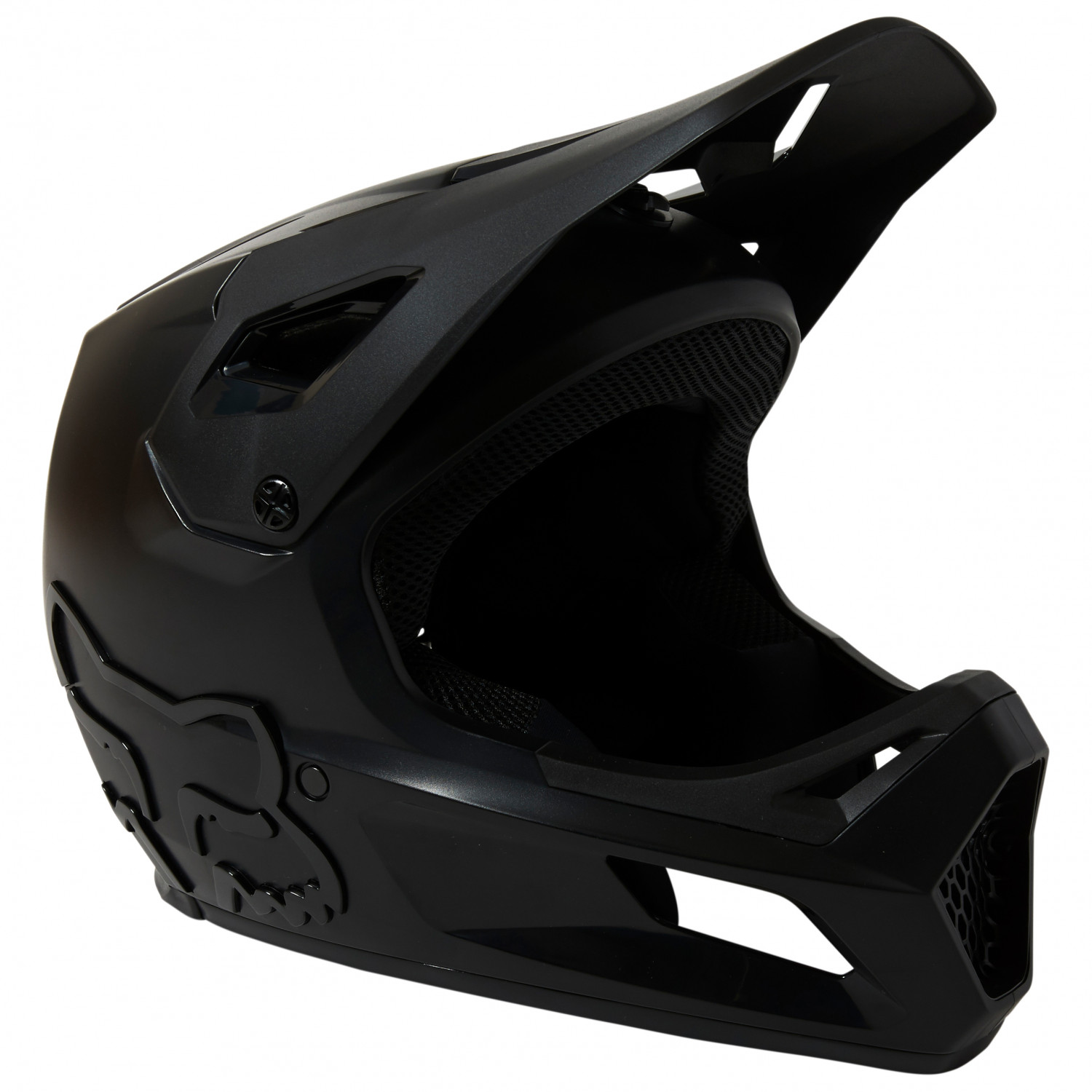 Велосипедный шлем Fox Racing Youth Rampage Helmet, цвет Black/Black козырек к шлему fox rampage pro carbon visor aqua черно красный пластик 04119 246 os