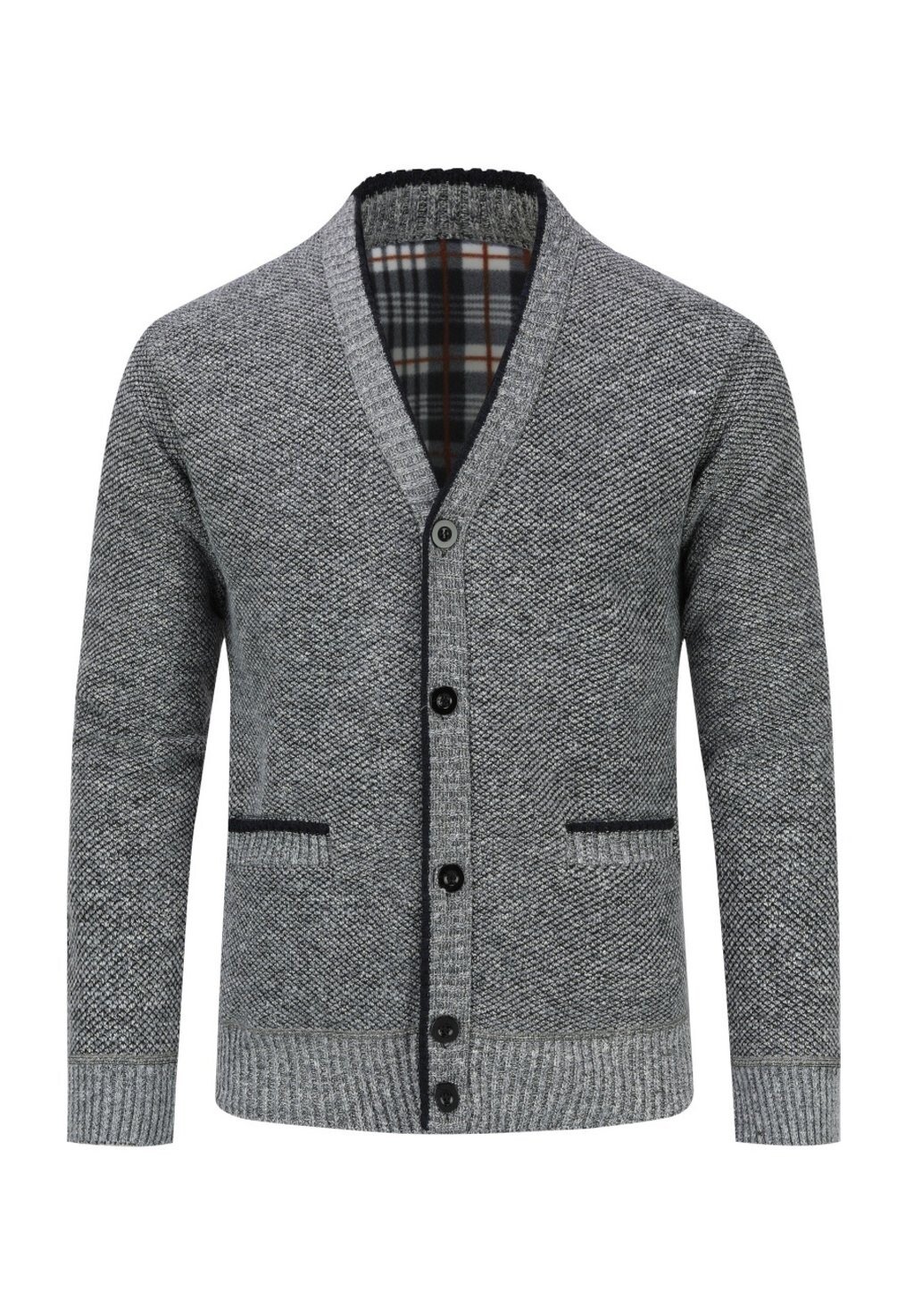 

Переходная куртка WITH V-NECK LINED WITH BUTTONS Allthemen, светло-серый