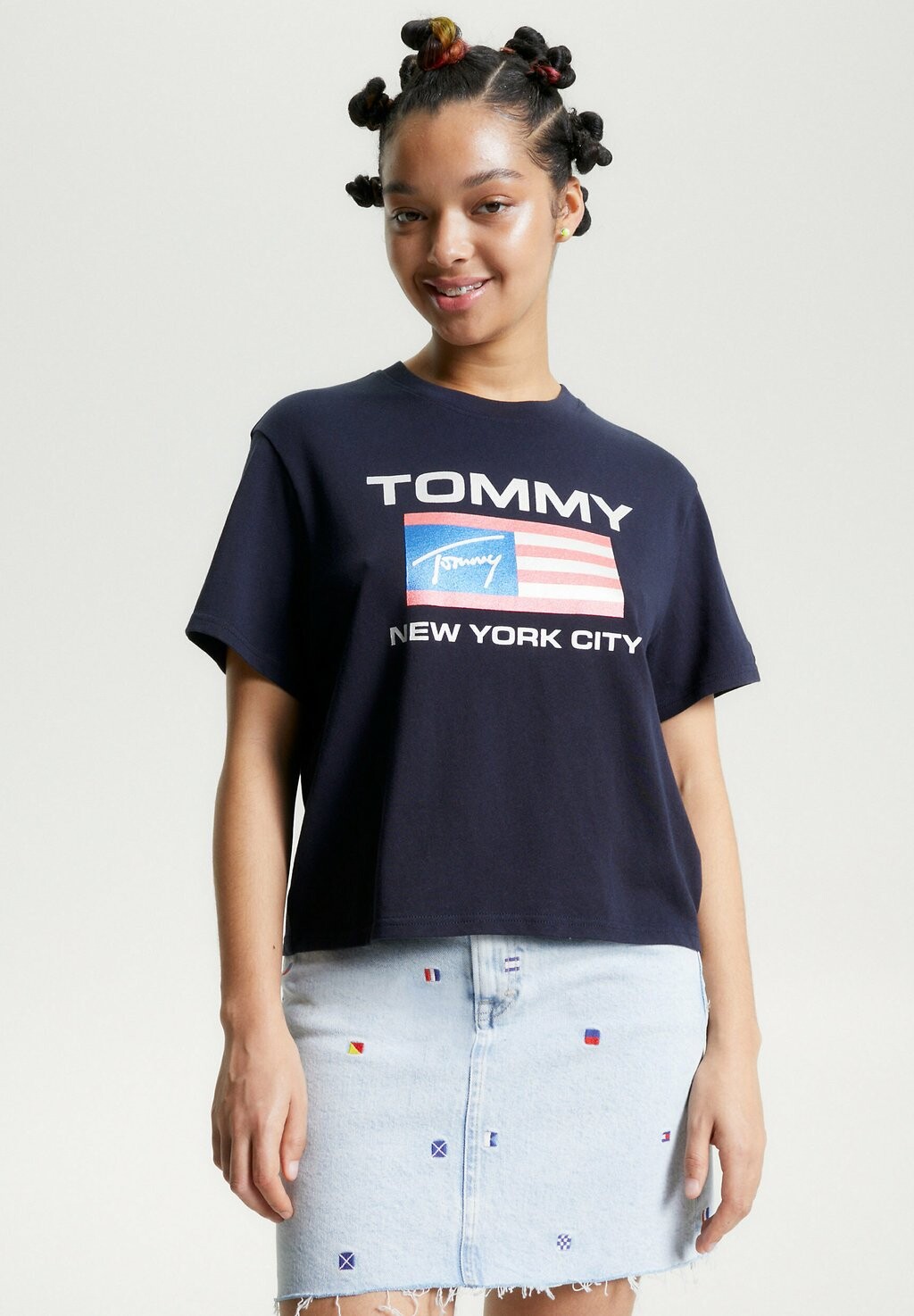 

Футболка с принтом Tommy Jeans, Серый