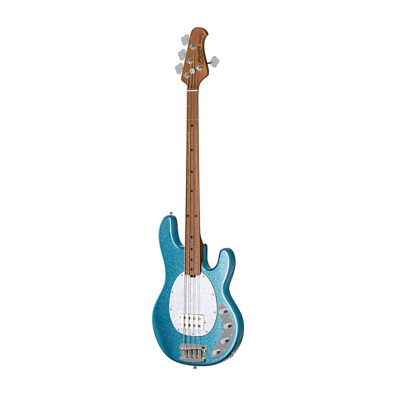 Басс гитара Sterling by Music Man Stingray Bass H4 Blue Sparkle with Roasted Maple