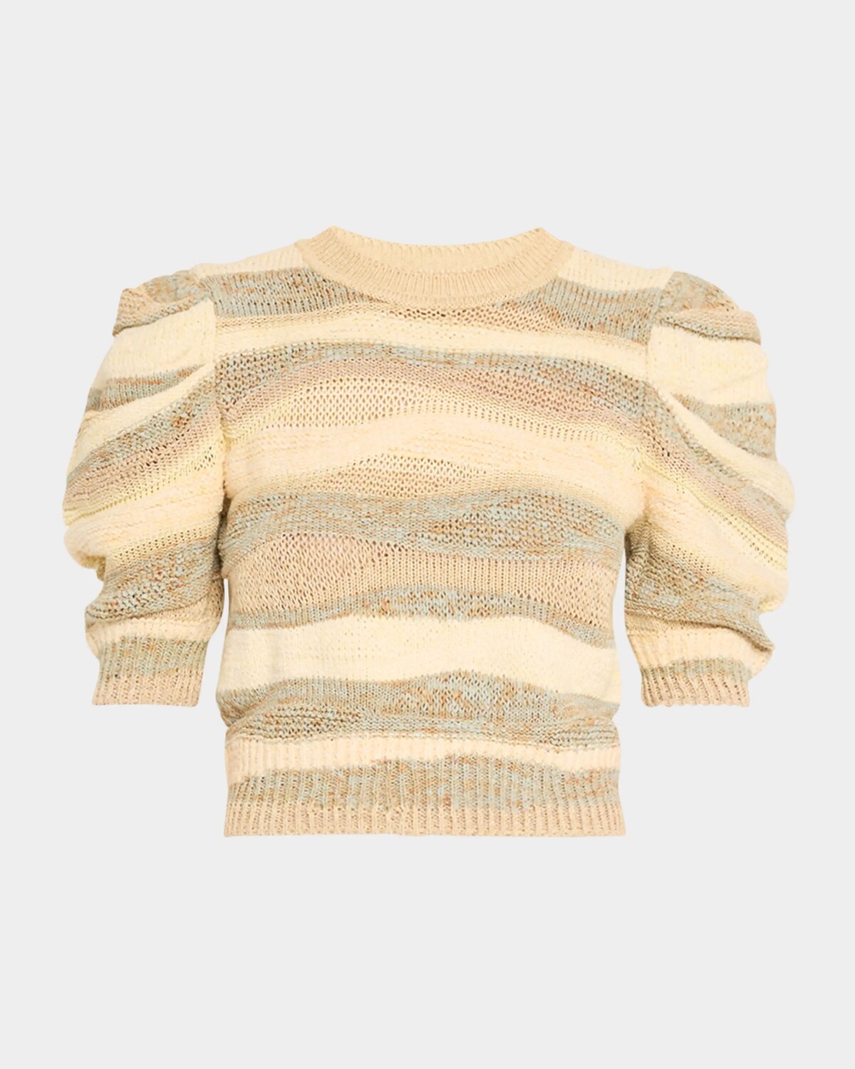 

Трикотажный топ Odie из смесового хлопка с пышными рукавами Ulla Johnson, цвет Haze