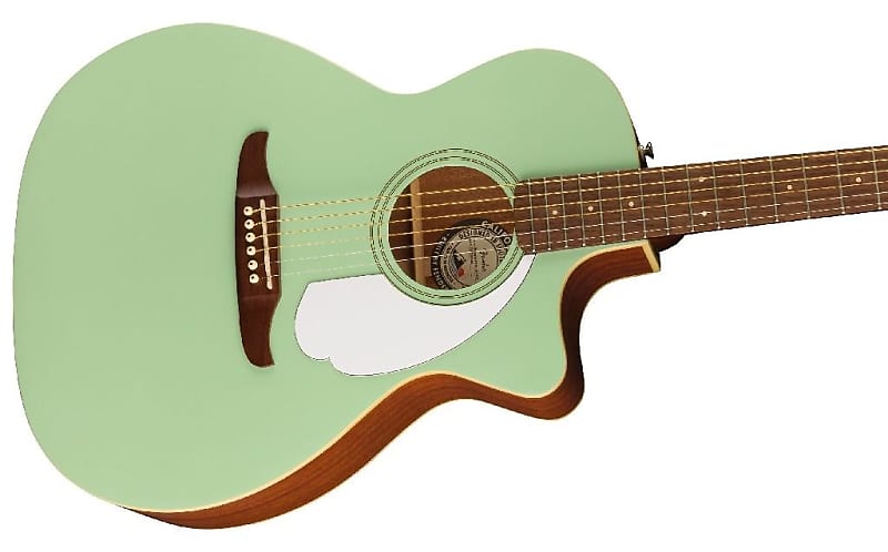 цена Акустическая гитара Fender Newporter Player Acoustic Electric Guitar Seafoam Green