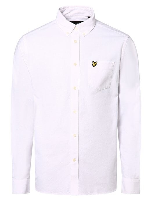 

Рубашка с льняным наполнением Lyle & Scott, белый