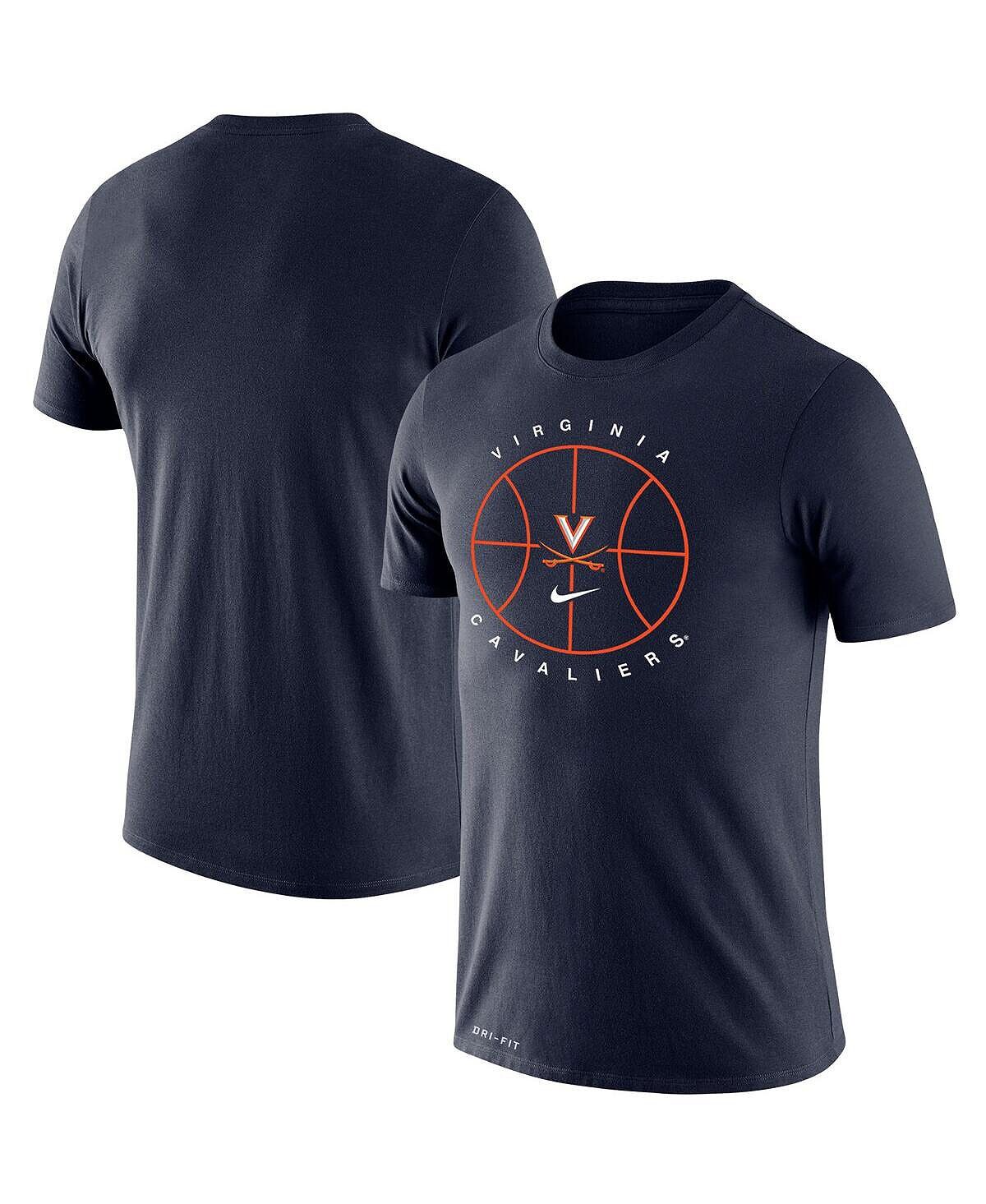 

Мужская темно-синяя футболка Virginia Cavaliers Basketball Icon Legend Performance Nike, Синий