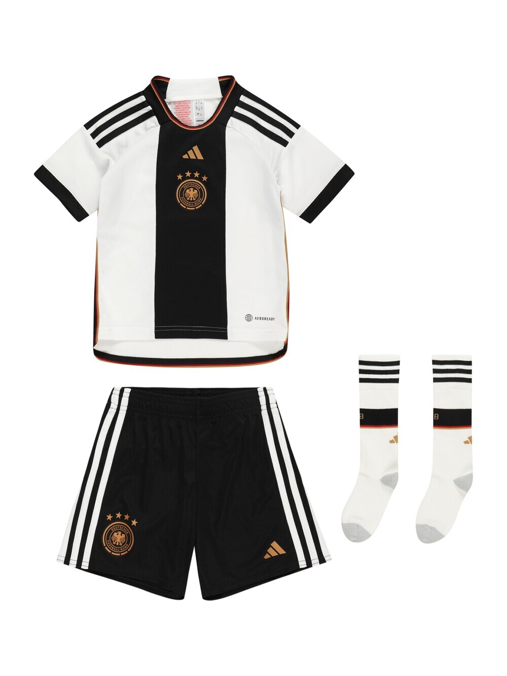 

Спортивный костюм ADIDAS PERFORMANCE Germany 22 Home Mini Kit, черный