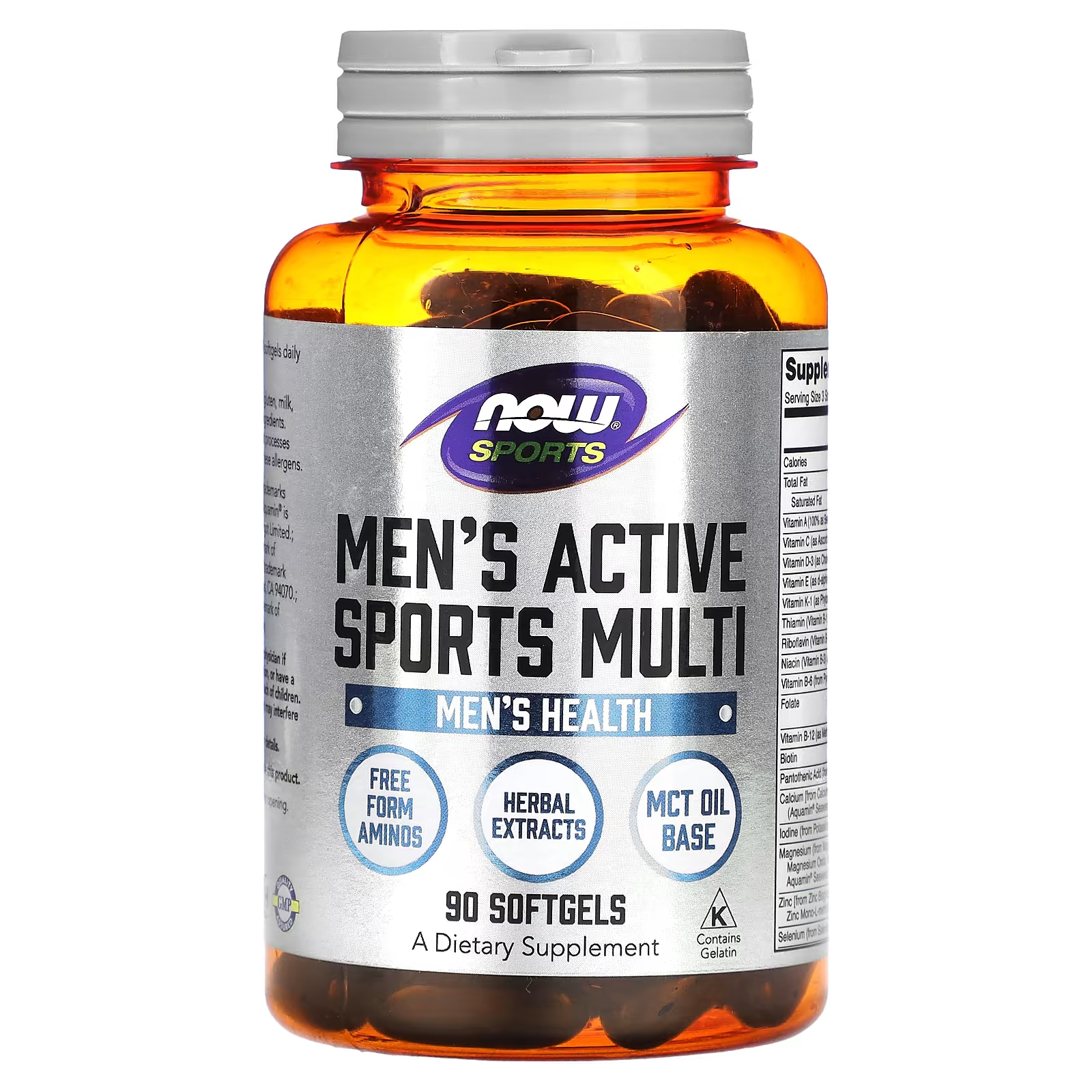 NOW Foods Sports Мужские мульти-активные спортивные капсулы, 90 мягких таблеток now foods sports мужские мульти активные спортивные капсулы 90 мягких таблеток