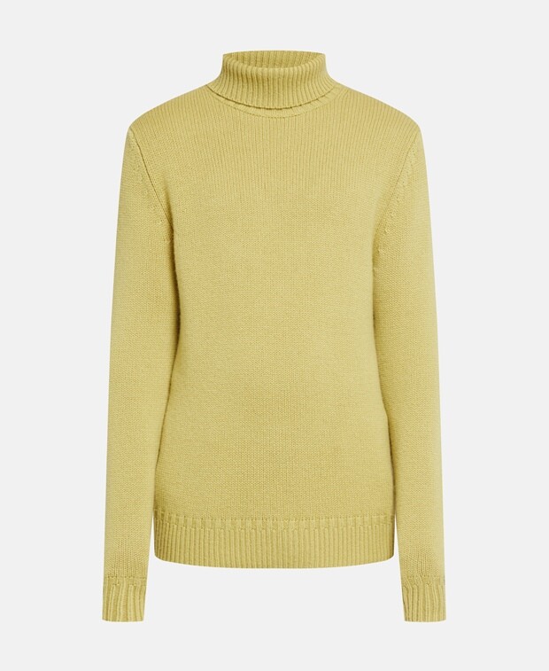 

Кашемировый джемпер с высоким воротником FTC Cashmere, хаки
