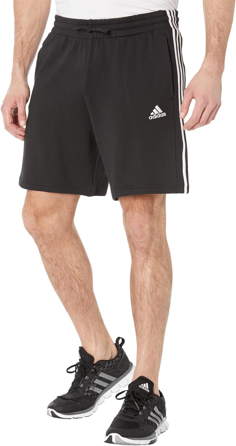 

Шорты из френч терри с 3 полосками Big & Tall Essentials adidas, черный
