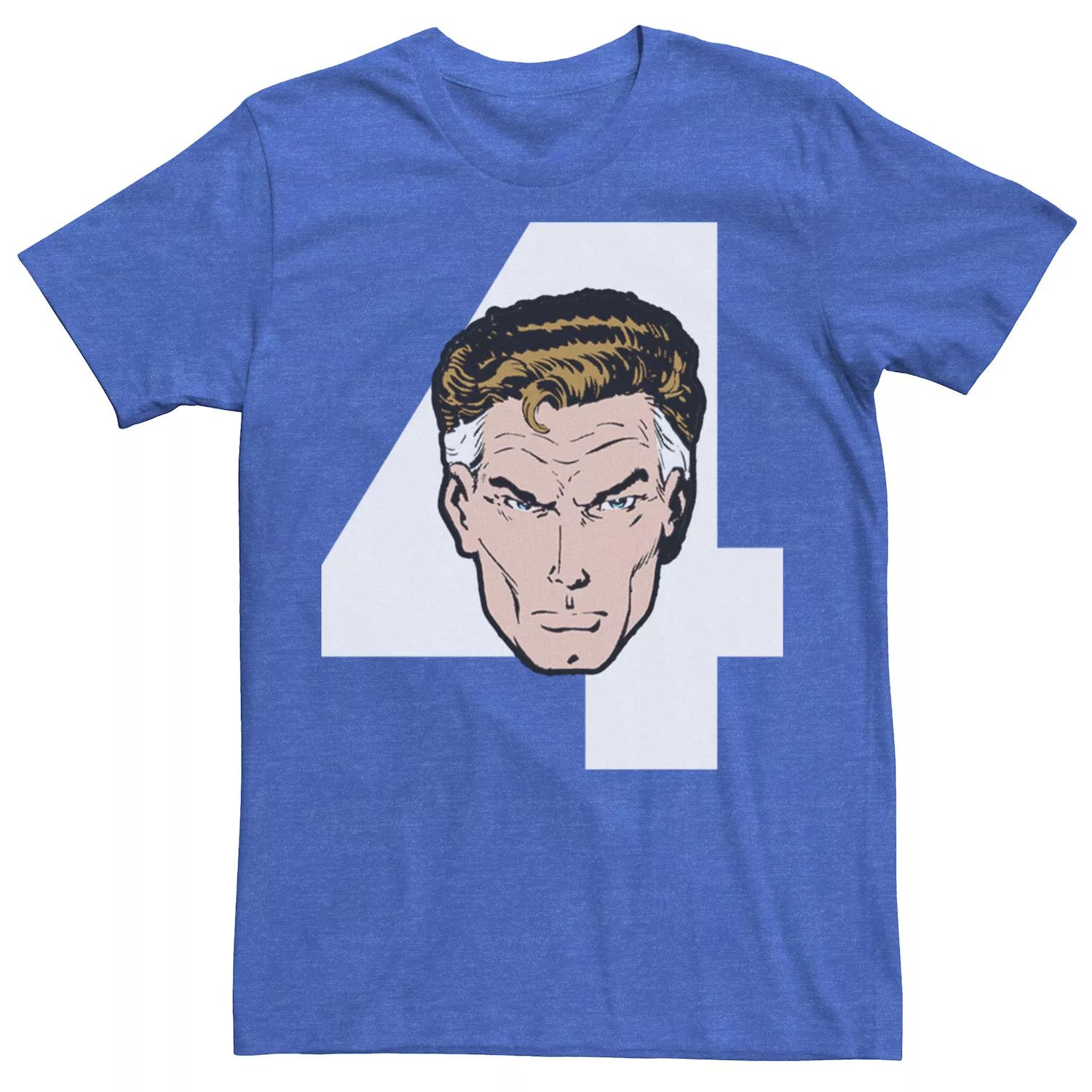 Мужская футболка Fantastic Four Mr. Fantastic с цифрами и портретом Marvel