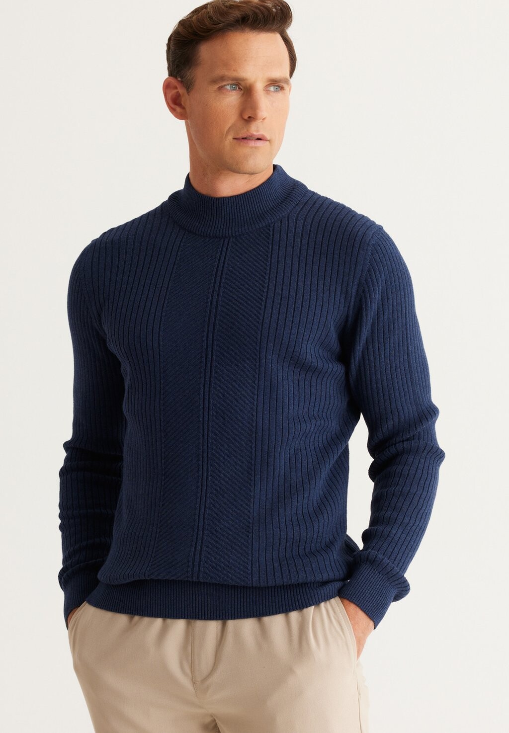 

Вязаный свитер MOCK TURTLENECK AC&CO / ALTINYILDIZ CLASSICS, цвет Slim Fit Knitwear Mock Turtleneck