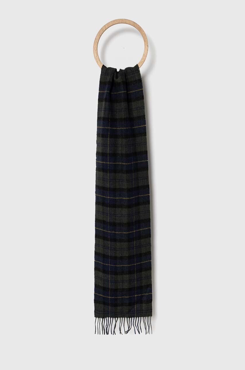 

Шерстяной шарф Barbour, зеленый