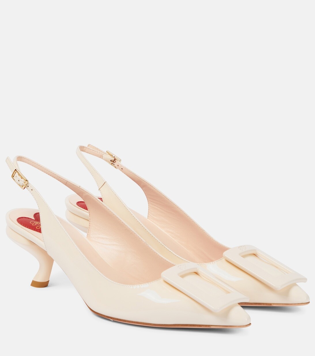 

Туфли Virgule с ремешком на пятке Roger Vivier, бежевый
