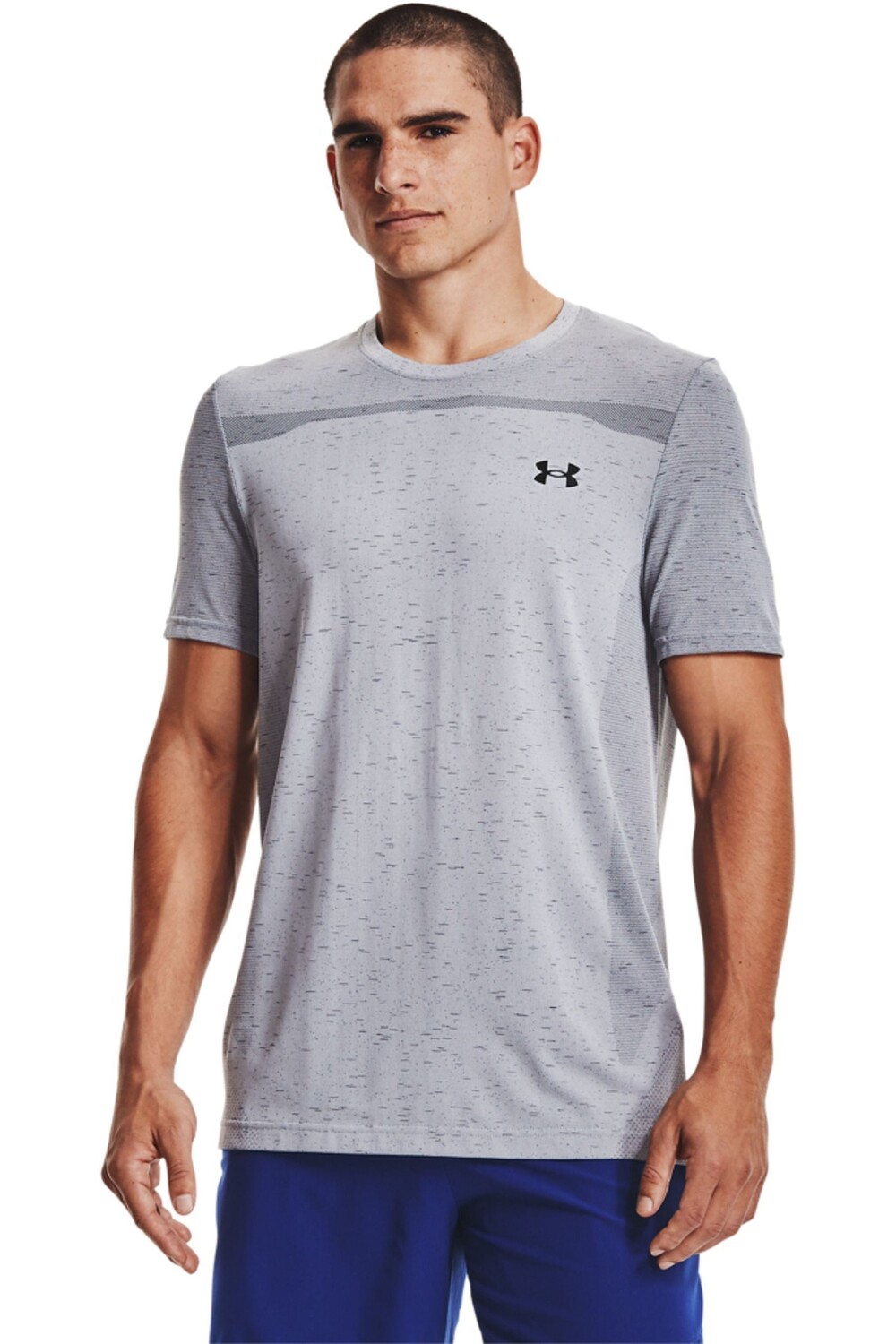 

Черная бесшовная футболка Under Armour, серый, Черный