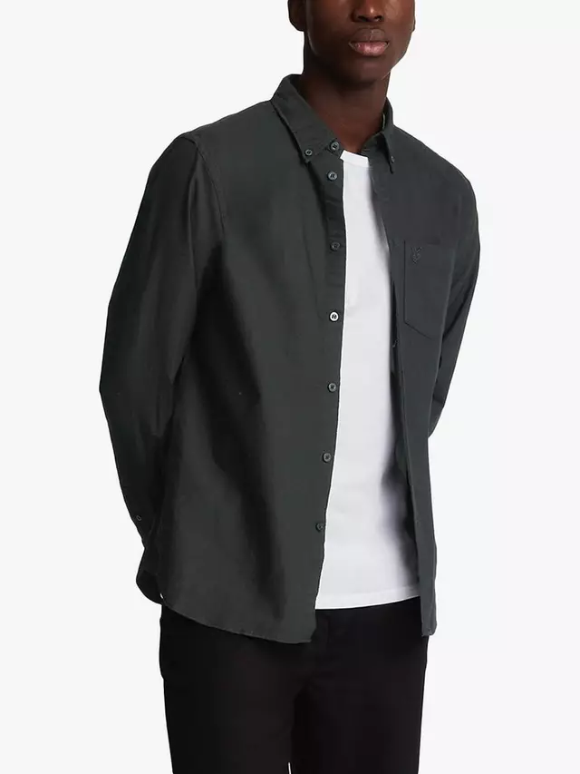 

Рубашка Lyle & Scott Tonal Eagle Oxford, цвет jet/black