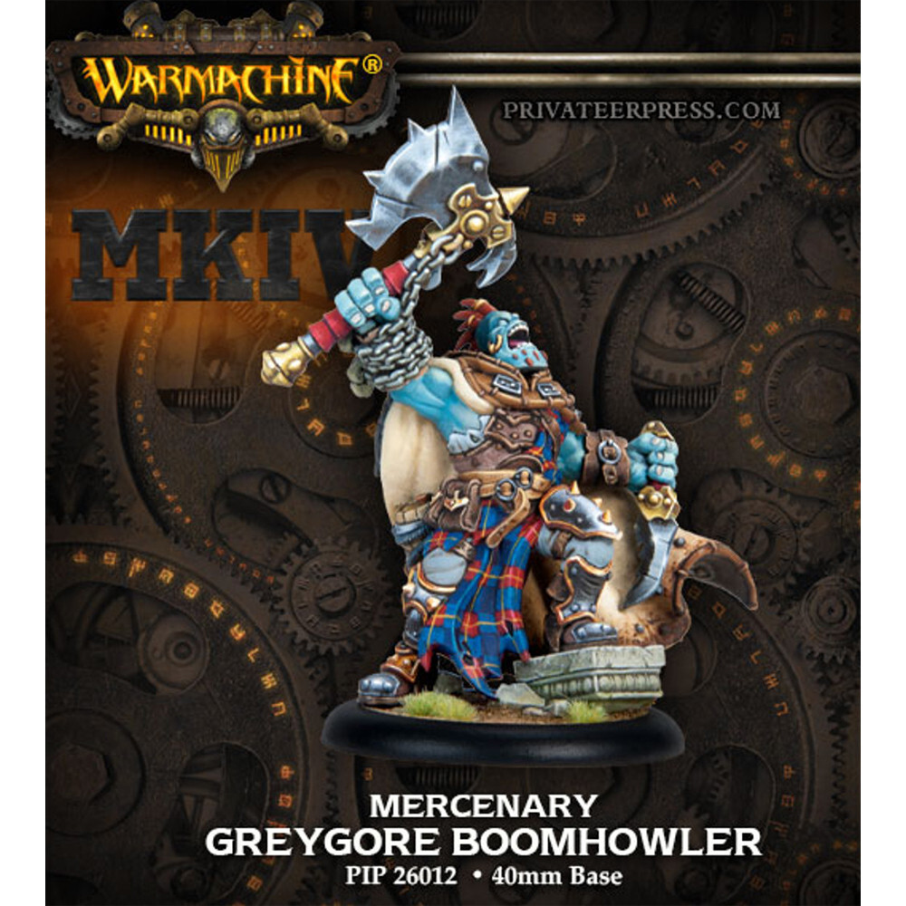 

Миниатюра Privateer Press Warmachine MKIV: Mercenaries - Greygore Boomhowler