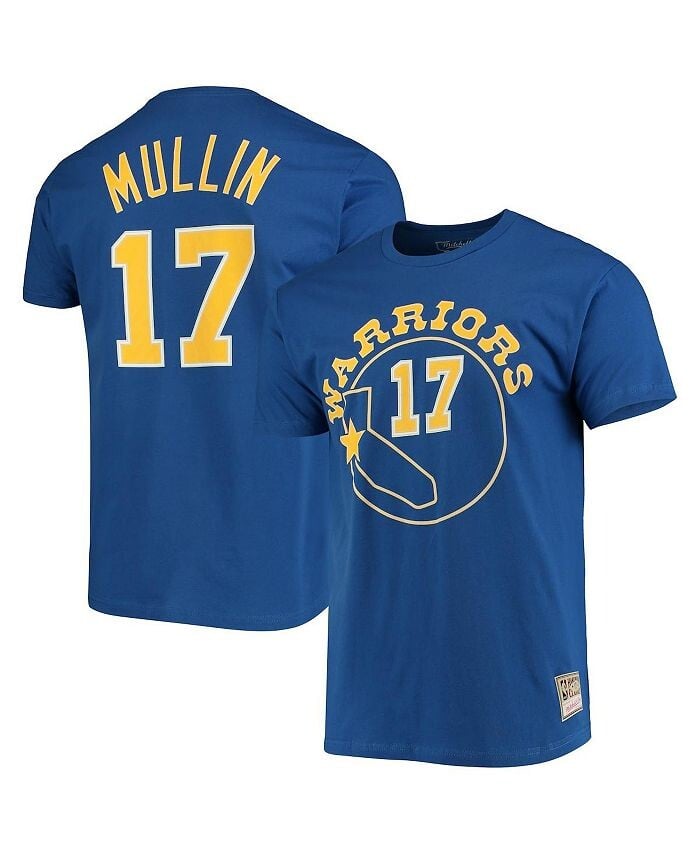 

Мужская футболка Chris Mullin Royal Golden State Warriors Hardwood Classics с именем и номером команды Mitchell & Ness, синий