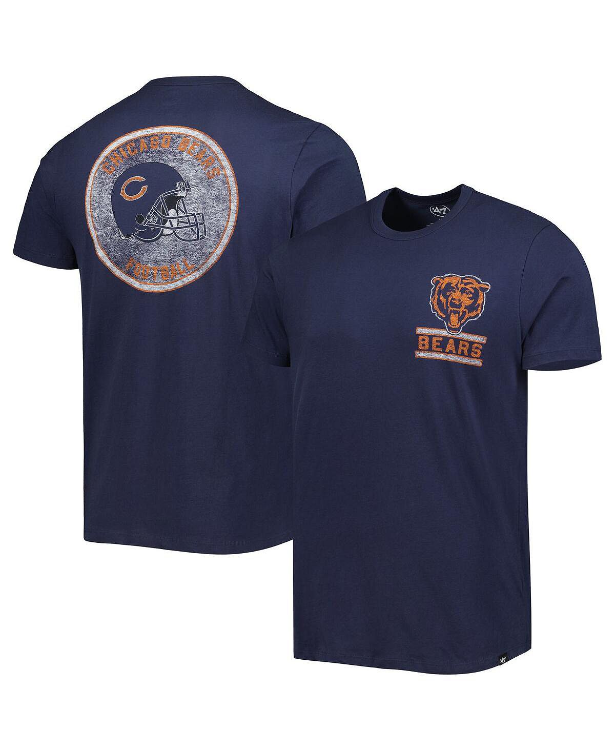 Мужская темно-синяя футболка Chicago Bears Open Field Franklin '47 Brand